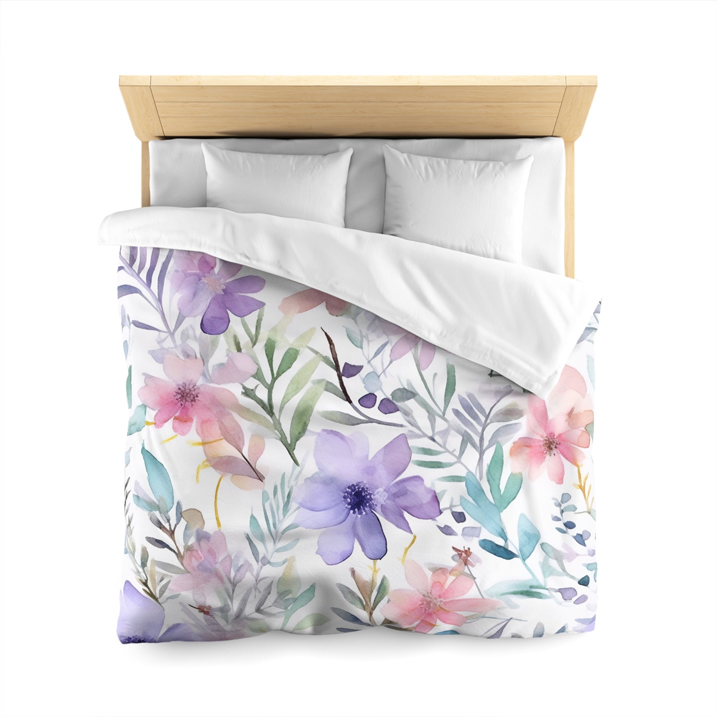 Floral duvet cover - Purple