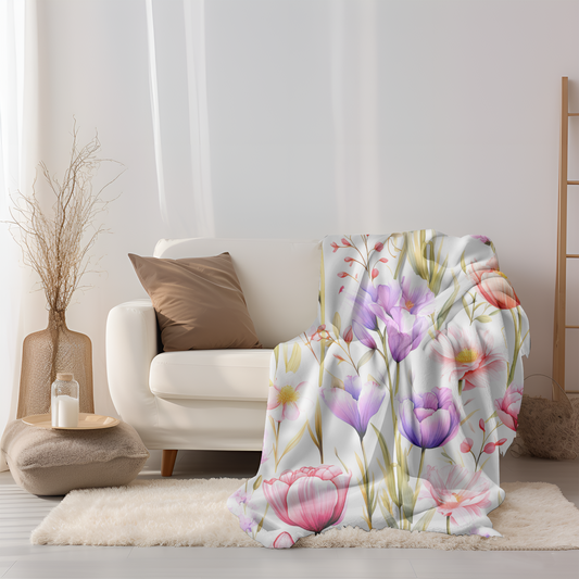 Nature's Pallete Velveteen Plush Blanket