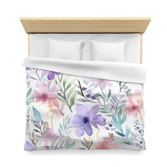 Floral duvet cover - Purple