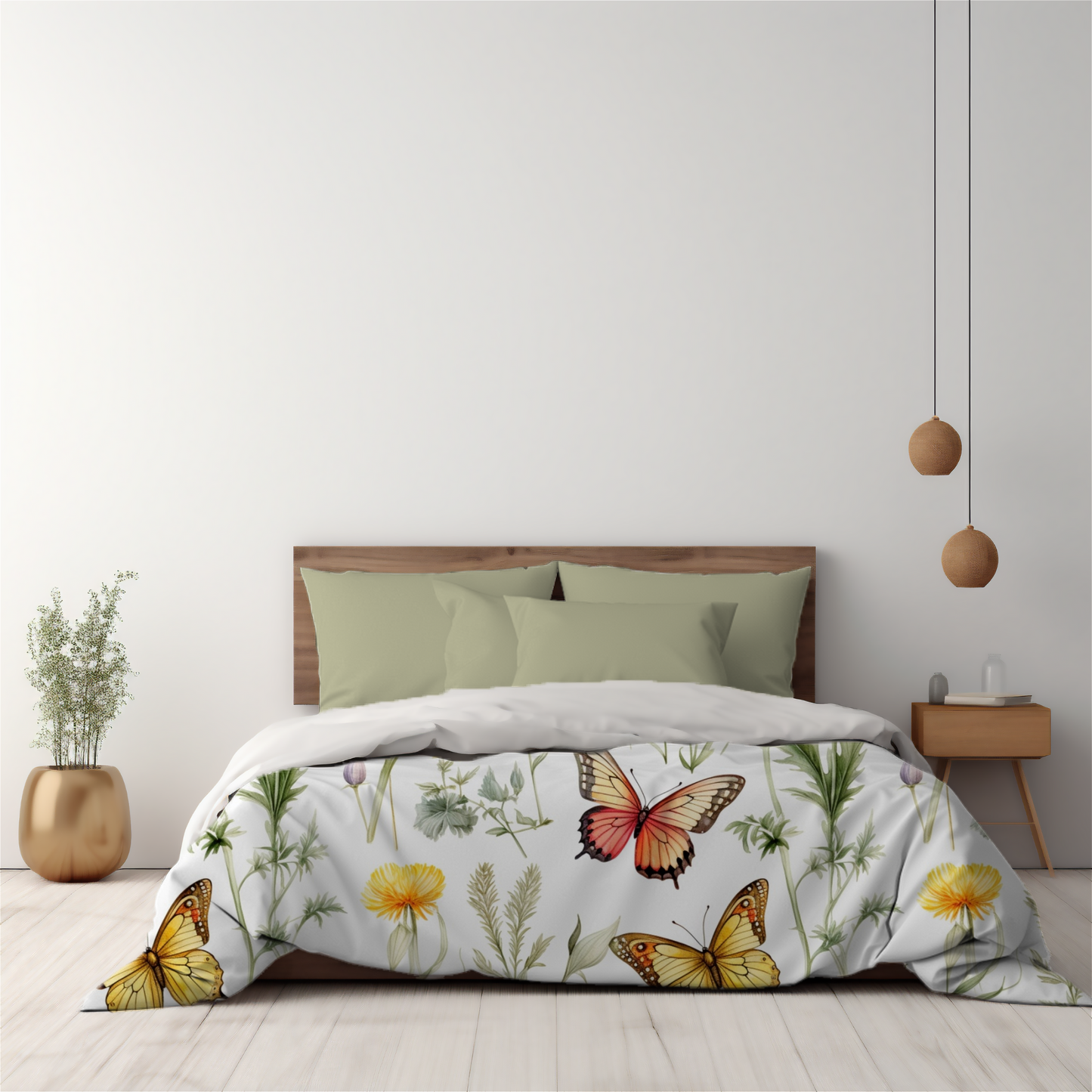 Wildflower Butterfly Duvet Cover