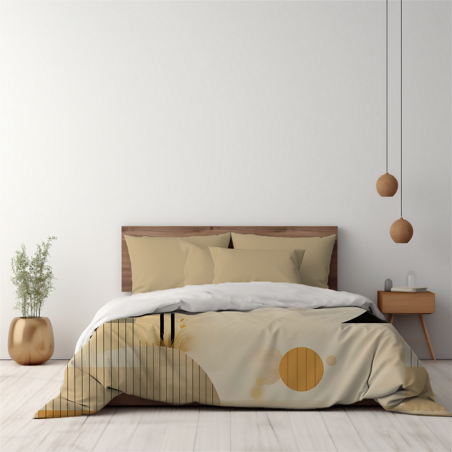 Premium Earthy Hues Duvet Cover Collection for King, Queen, Double, Full, Twin, and Twin XL Beds