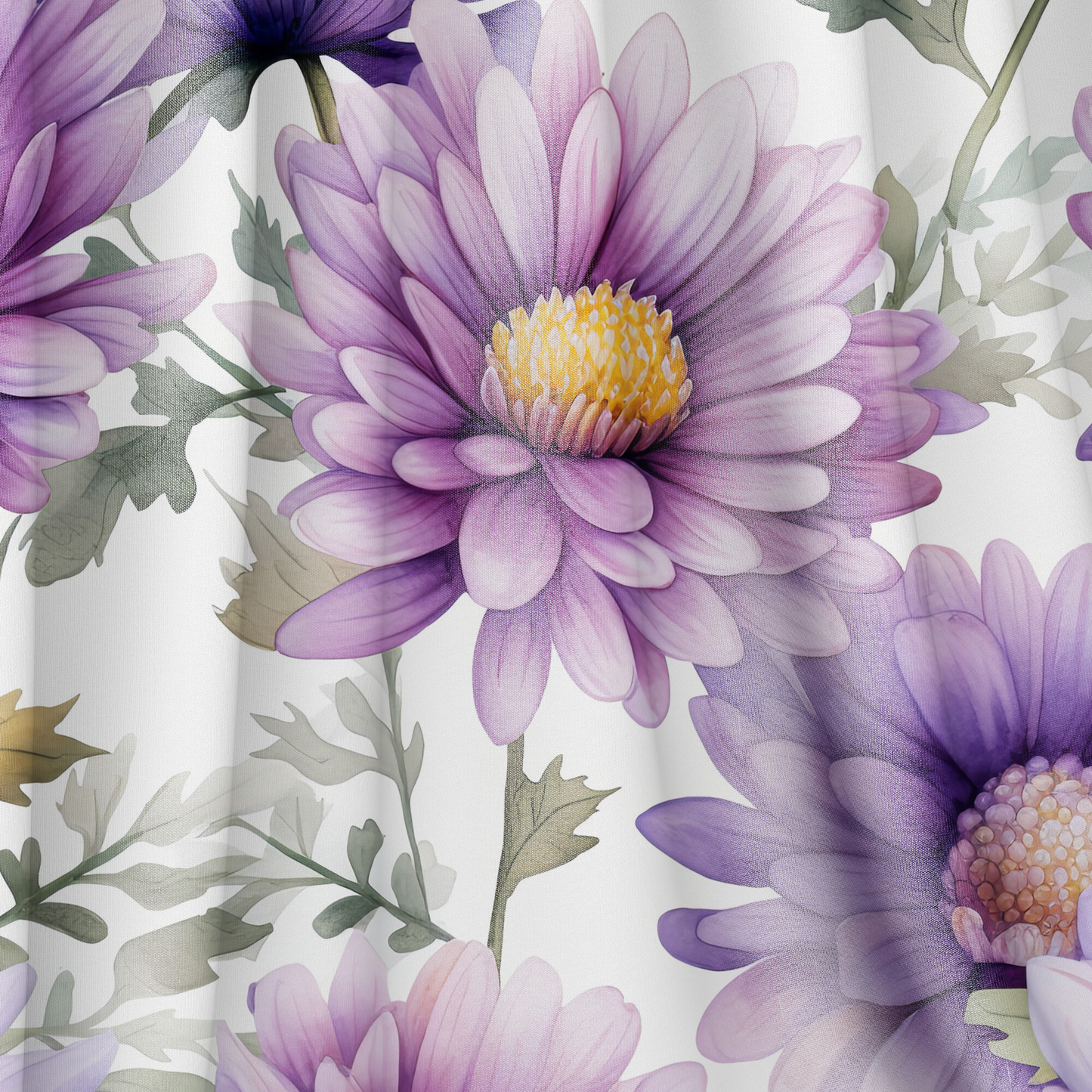 Floral Velveteen Blanket- Purple Daisy