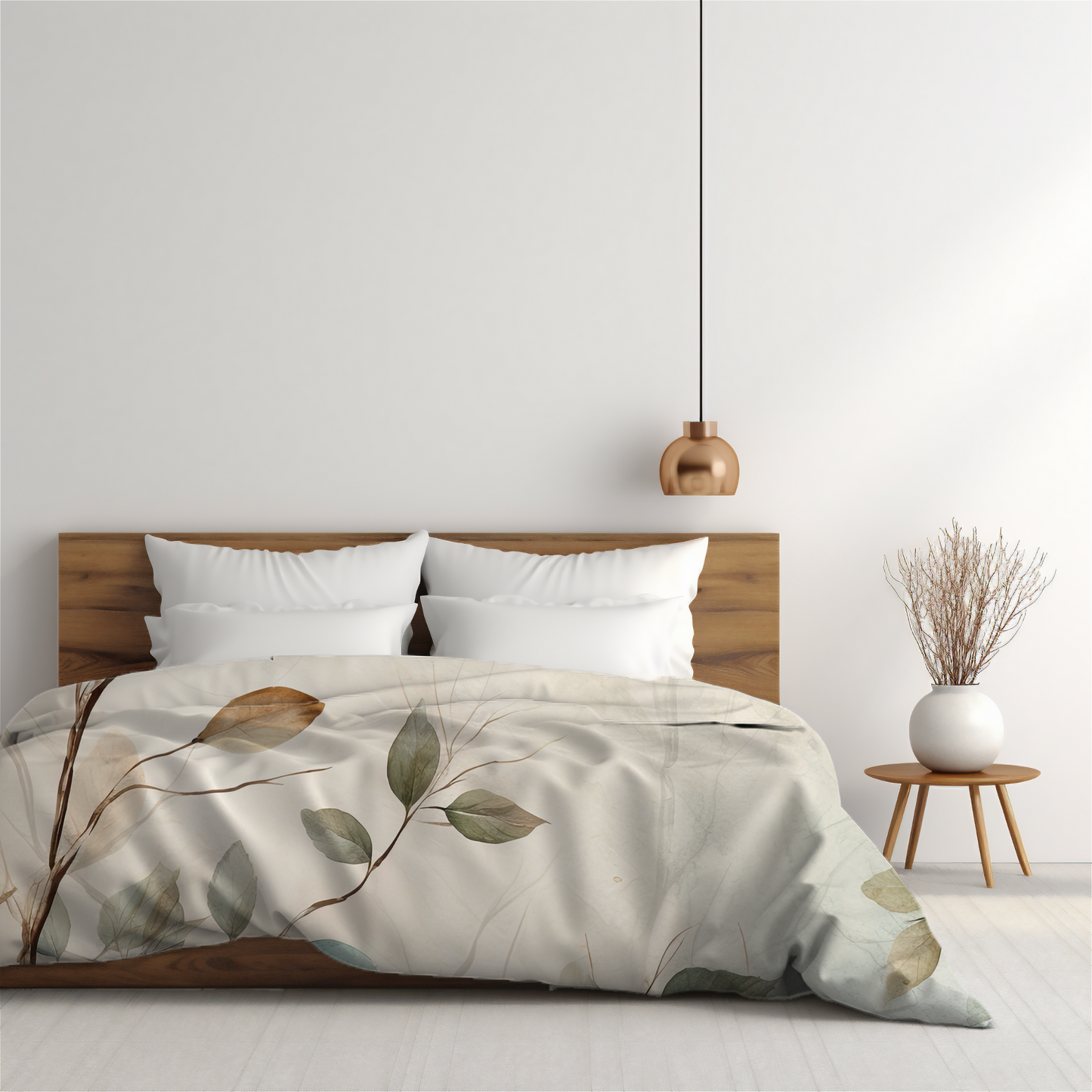 Premium Twigs and Leaves Duvet Cover Collection for King, Queen, Double, Full, Twin, and Twin XL Beds