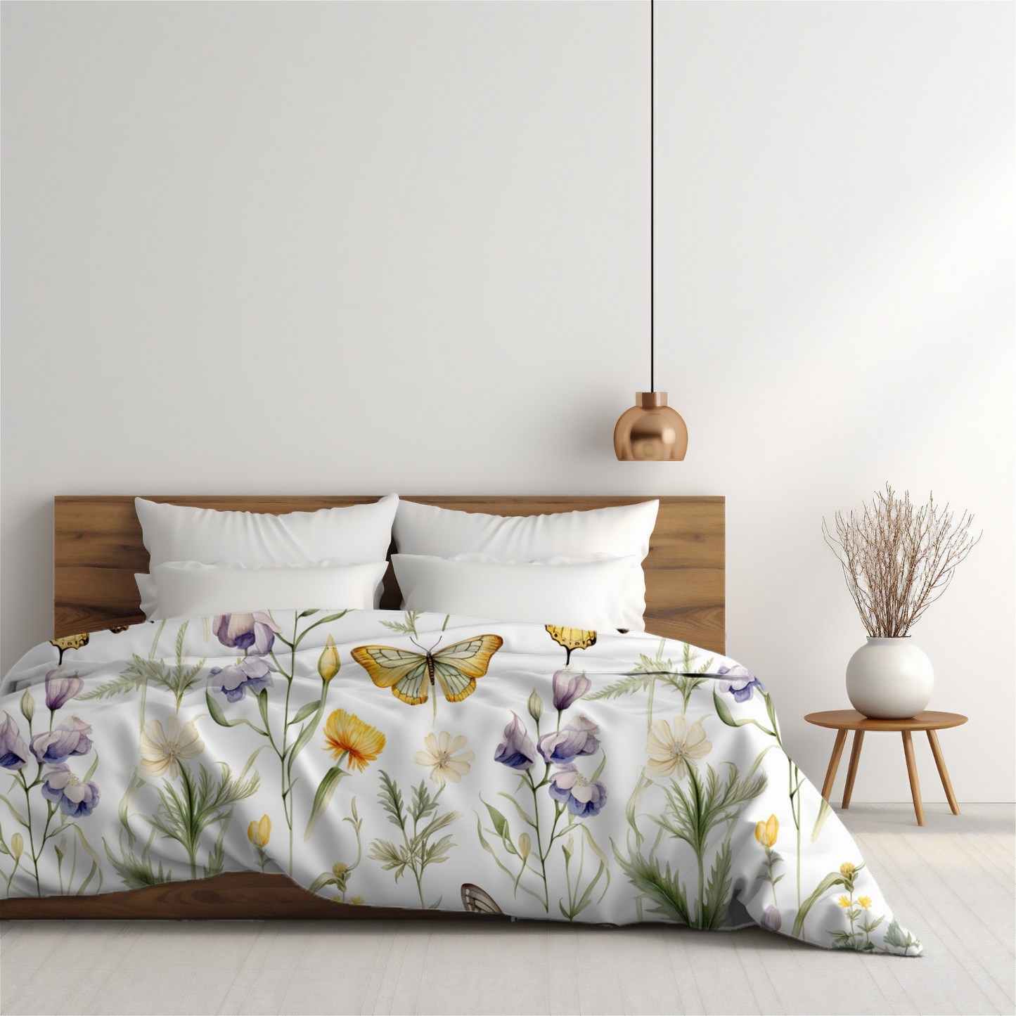 Wildflower Butterfly Duvet Cover