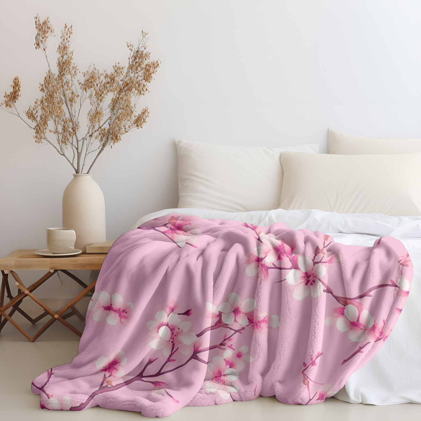 Cherry Blossom Blanket-Pink