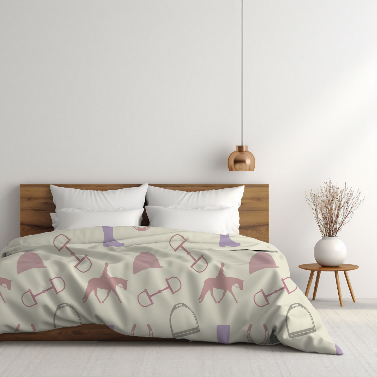 Premium Light Hunter Pattern Duvet Cover Collection for King, Queen, Double, Full, Twin, and Twin XL Beds