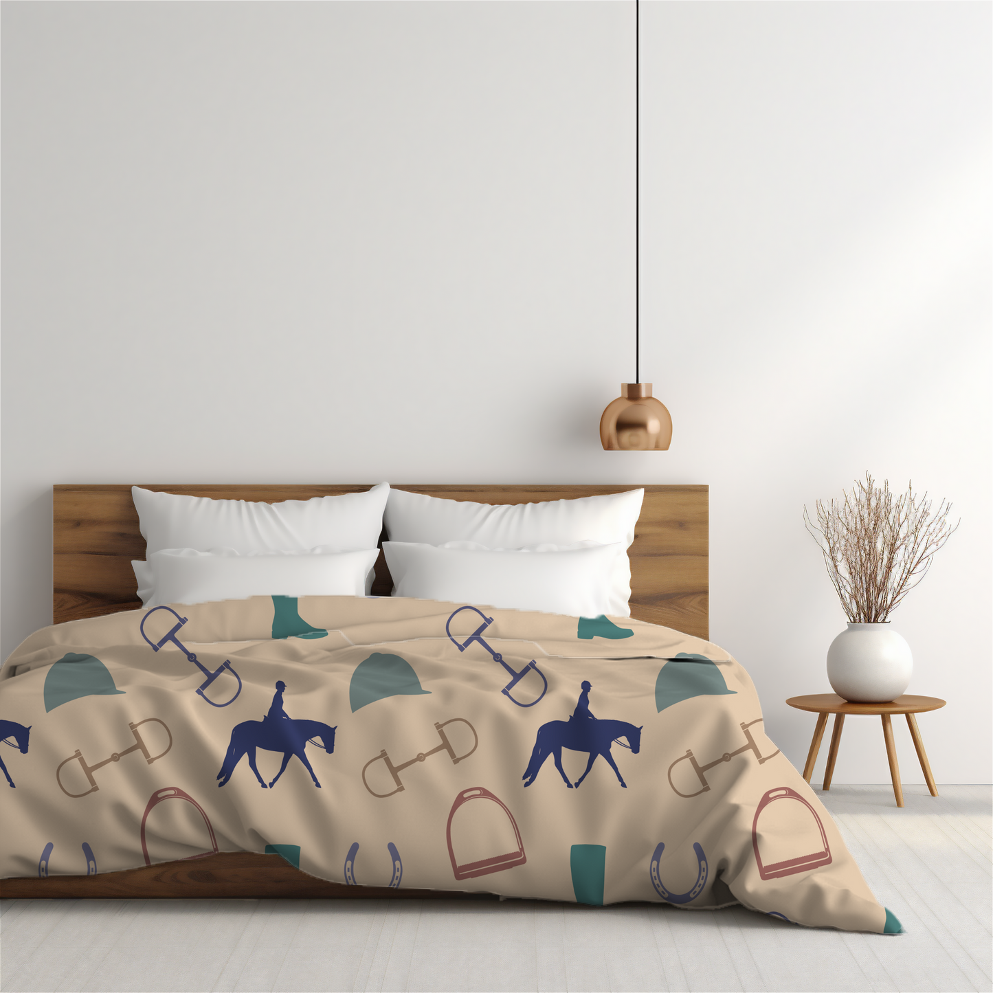 Premium Dark Hunter Pattern Duvet Cover Collection for King, Queen, Double, Full, Twin, and Twin XL Beds