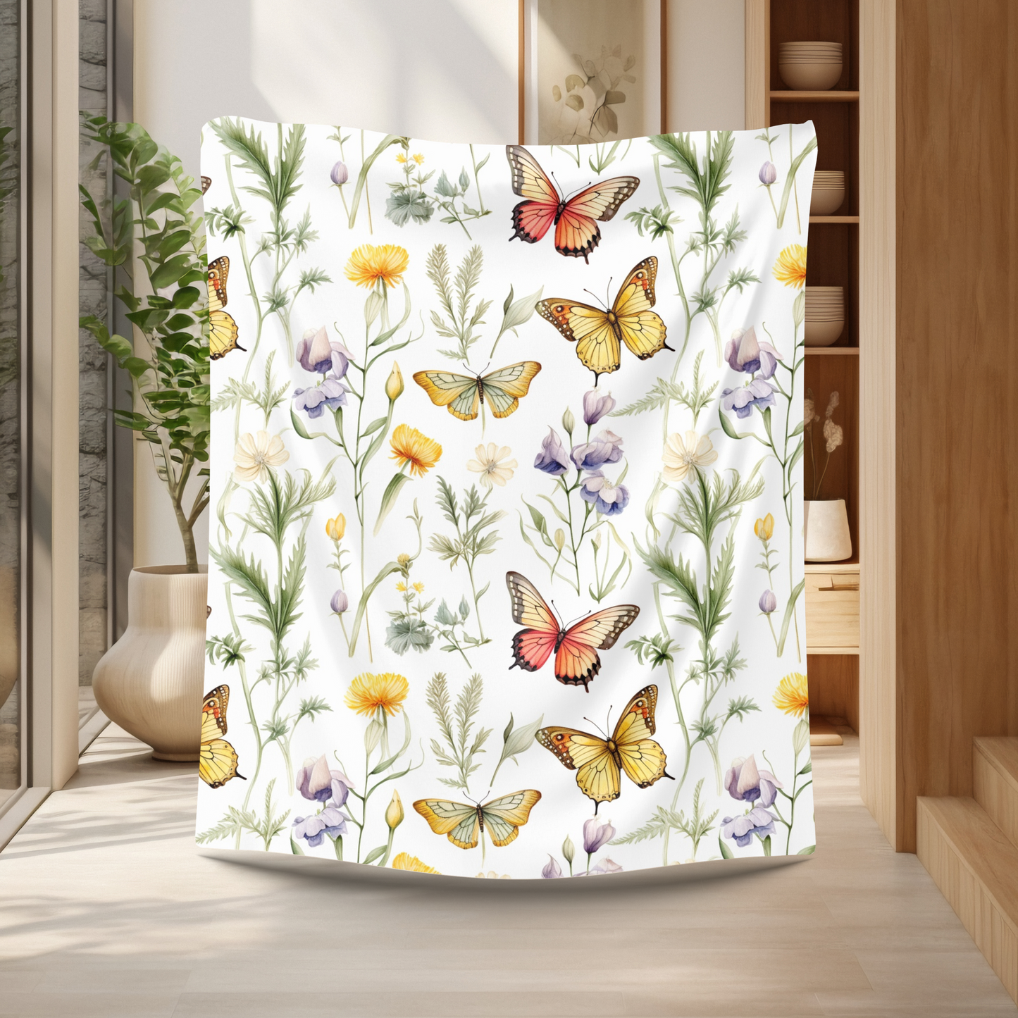 Wildflower Butterfly Duvet Cover