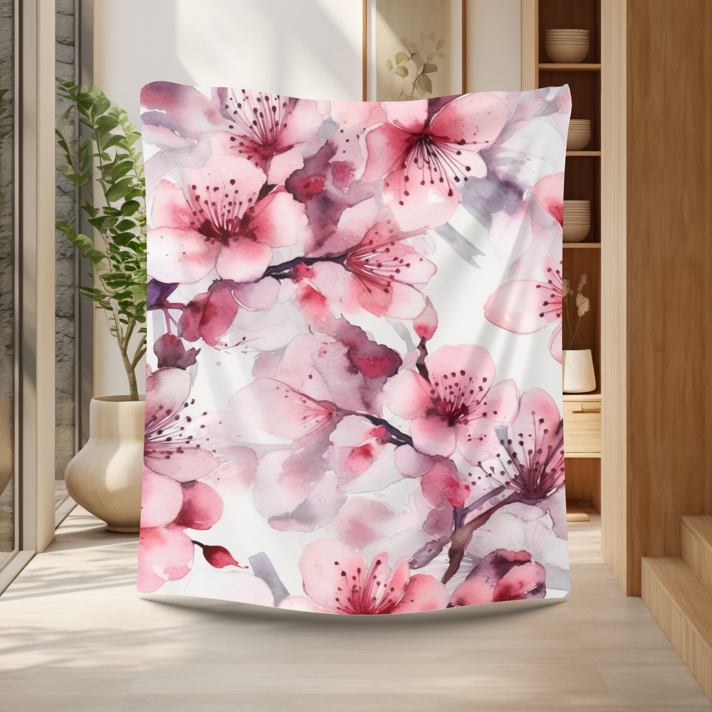 Premium Sakura Bloom Duvet Cover Collection for King, Queen, Double, Full, Twin, and Twin XL Beds