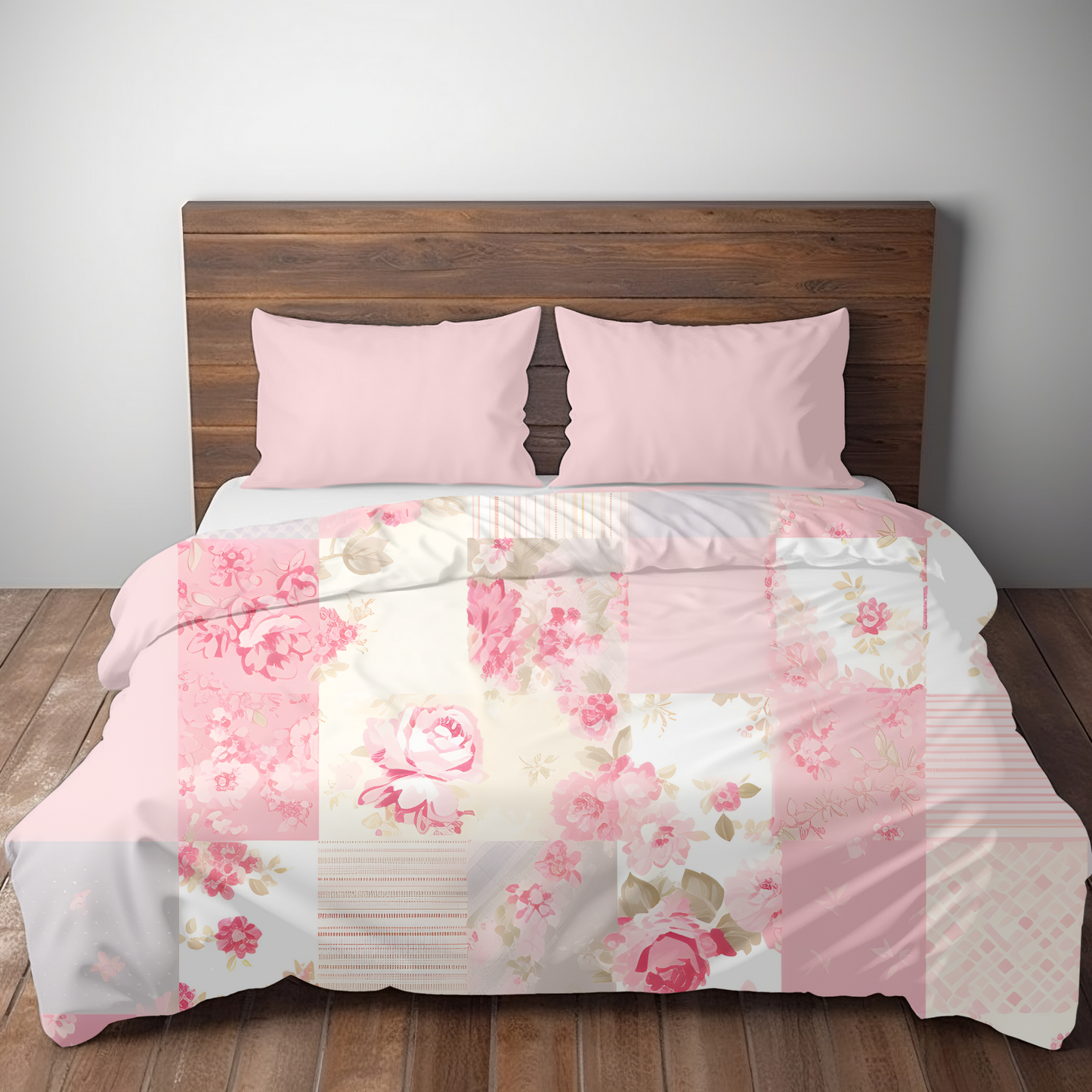 Premium Pink Floral Duvet Cover Collection for King, Queen, Double, Full, Twin, and Twin XL Beds