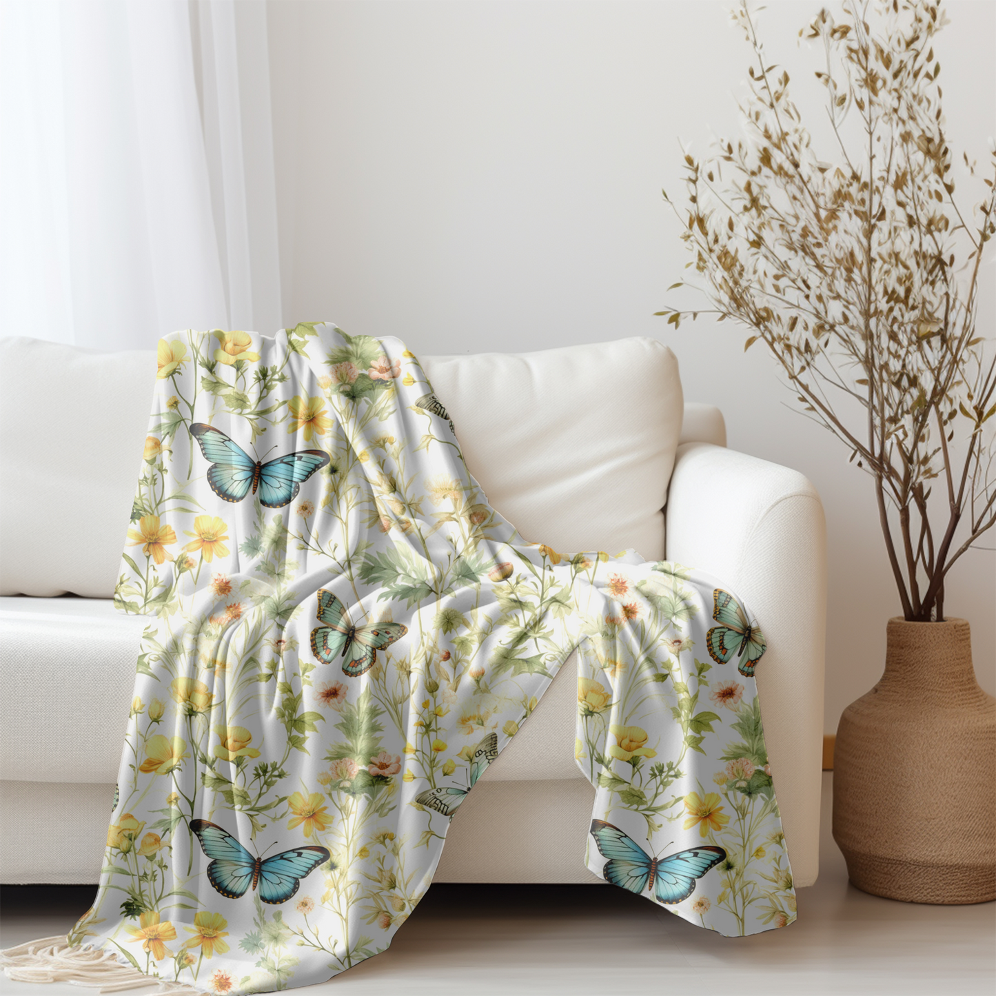 Enchanted Meadow Velveteen Plush Blanket