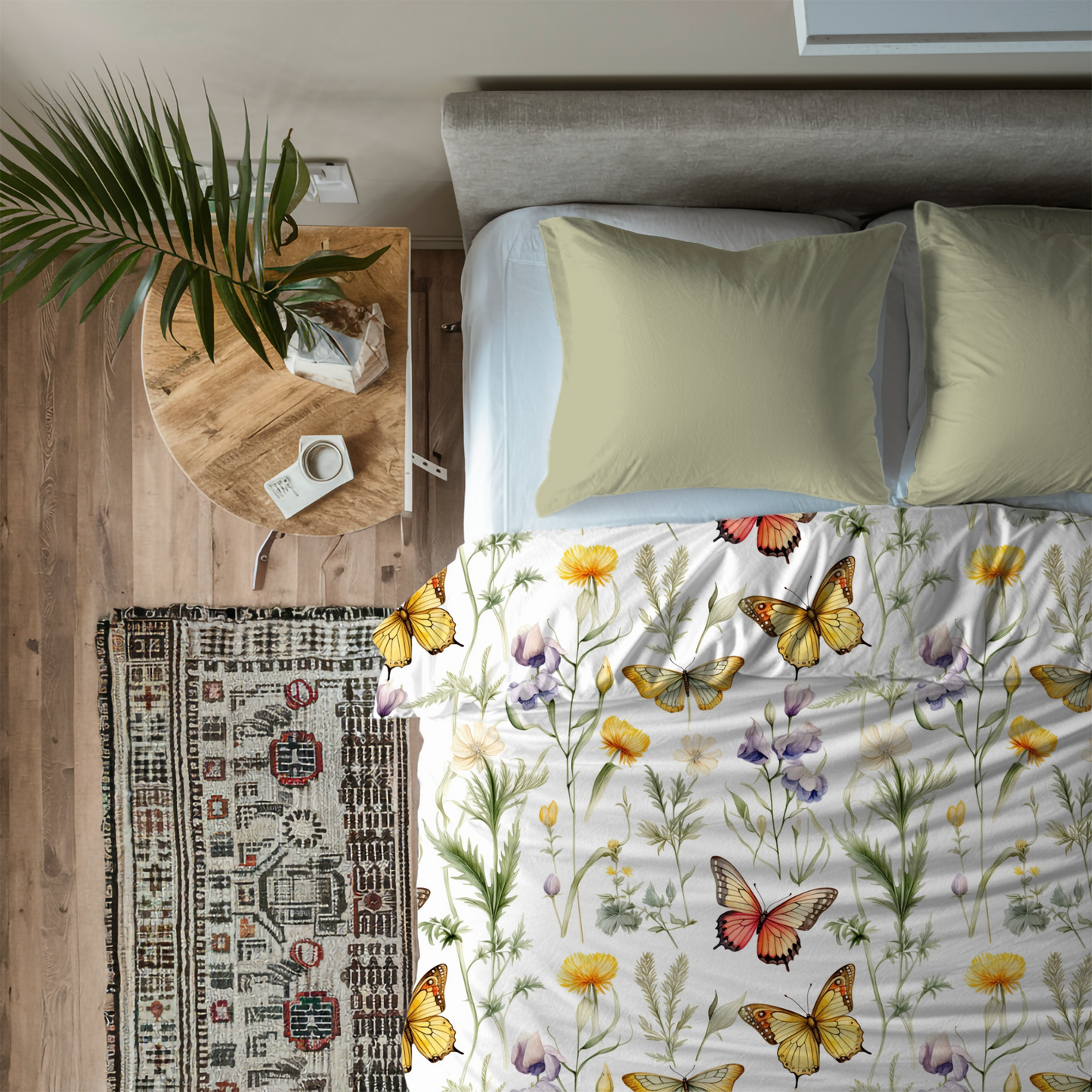 Wildflower Butterfly Duvet Cover