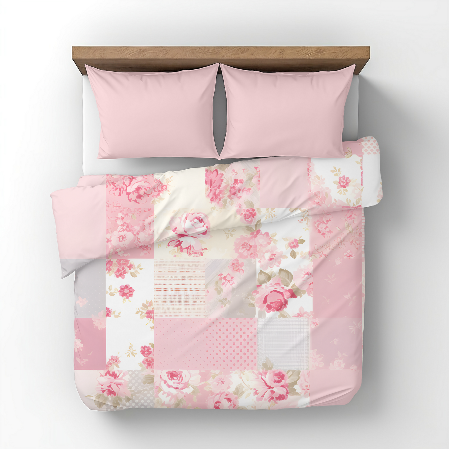 Premium Pink Floral Duvet Cover Collection for King, Queen, Double, Full, Twin, and Twin XL Beds