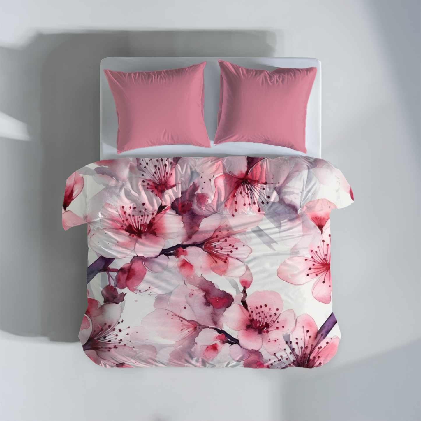 Premium Sakura Bloom Duvet Cover Collection for King, Queen, Double, Full, Twin, and Twin XL Beds