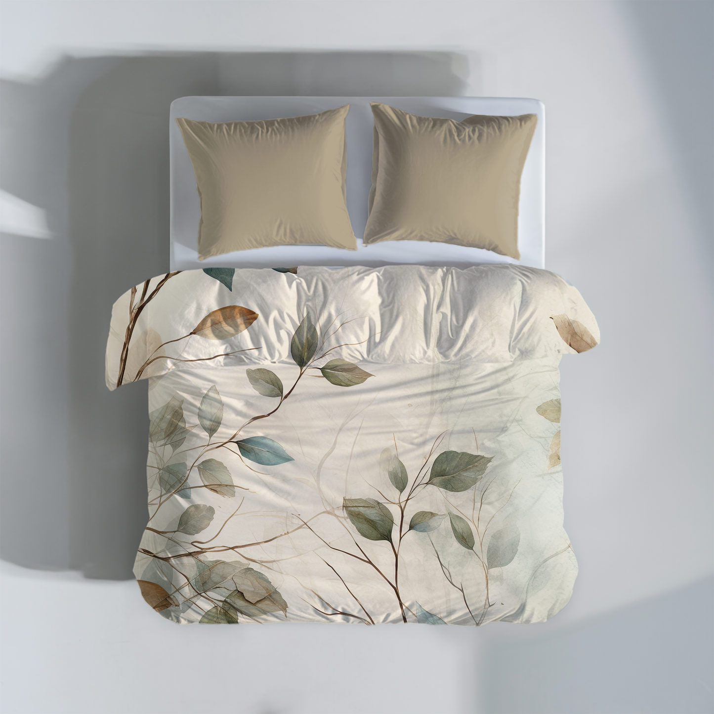 Premium Twigs and Leaves Duvet Cover Collection for King, Queen, Double, Full, Twin, and Twin XL Beds