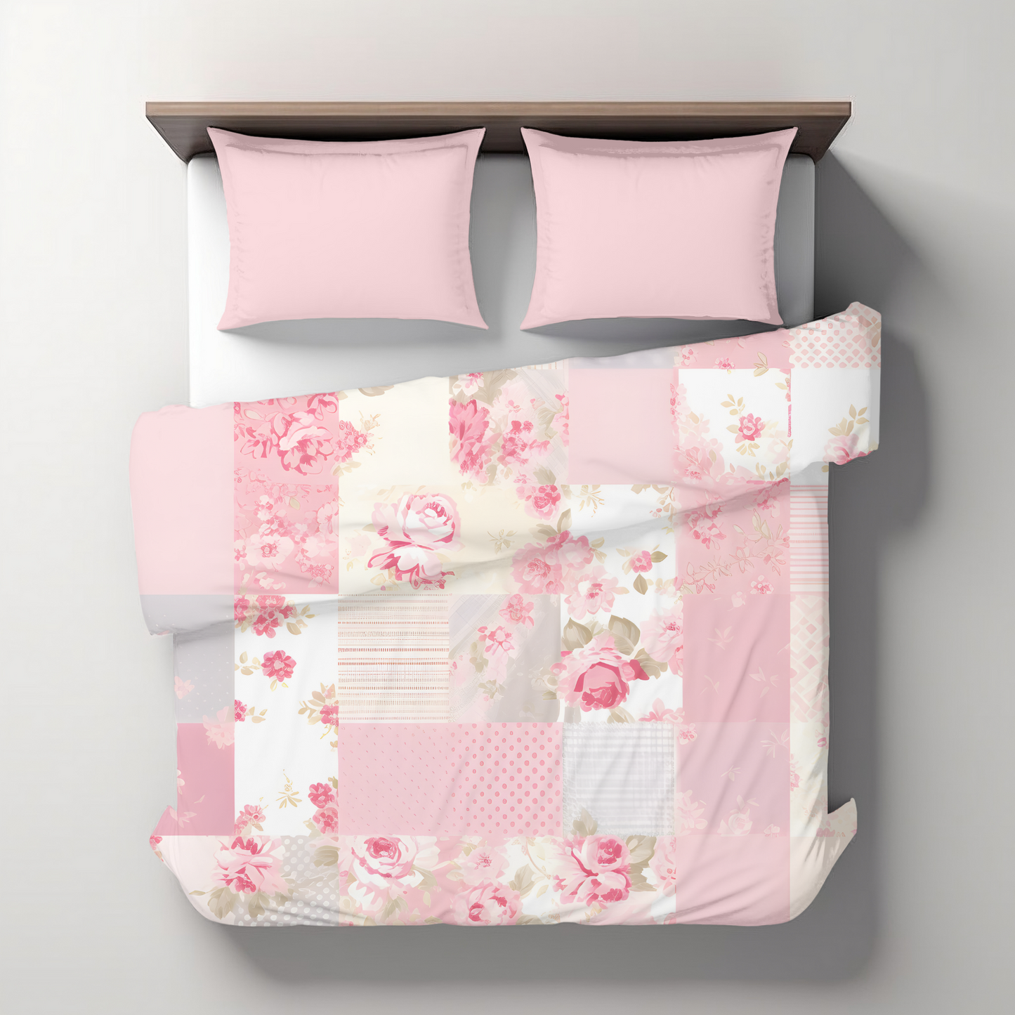 Premium Pink Floral Duvet Cover Collection for King, Queen, Double, Full, Twin, and Twin XL Beds