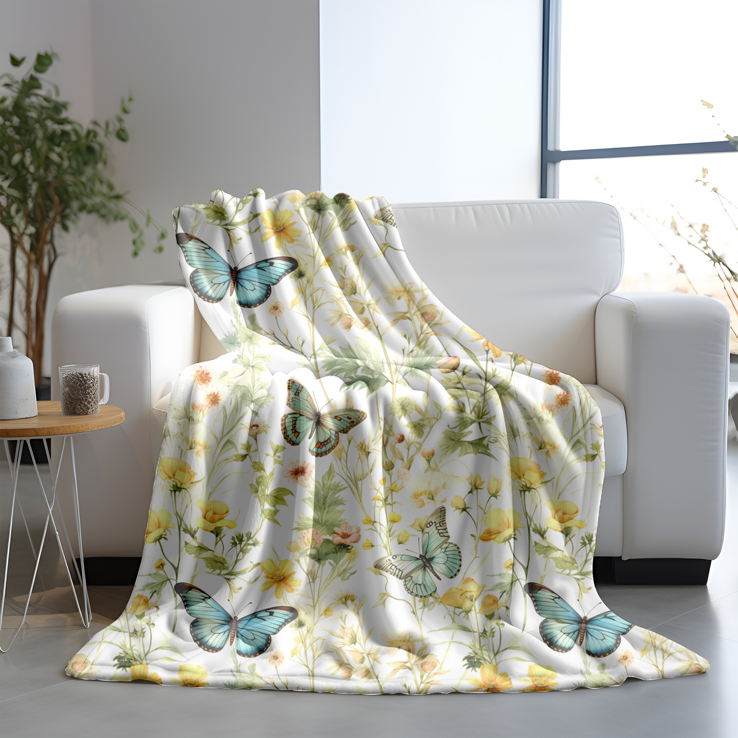 Enchanted Meadow Velveteen Plush Blanket