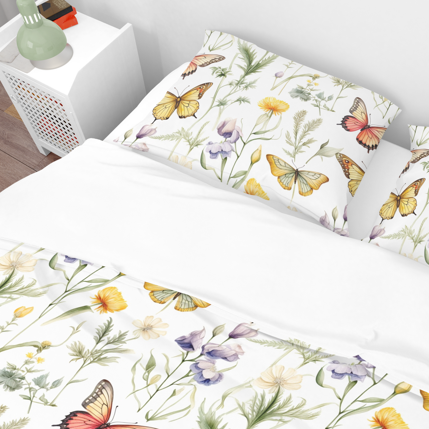 Wildflower Butterfly Duvet Cover