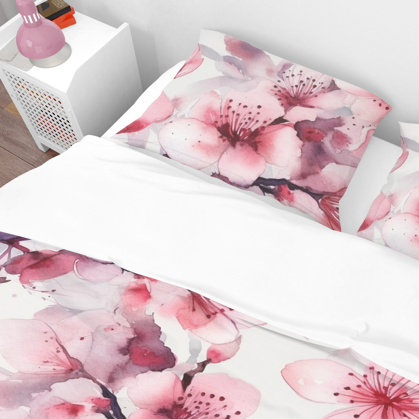 Premium Sakura Bloom Duvet Cover Collection for King, Queen, Double, Full, Twin, and Twin XL Beds