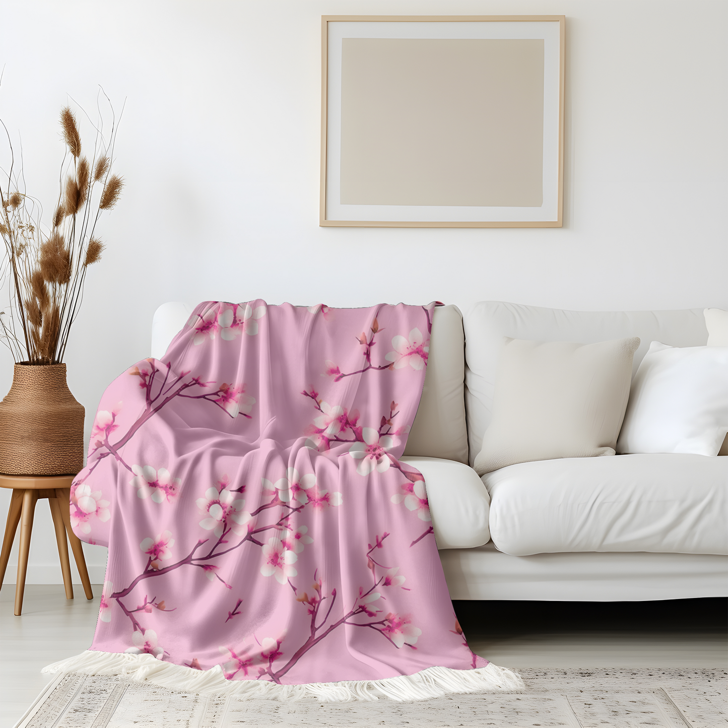 Cherry Blossom Blanket-Pink