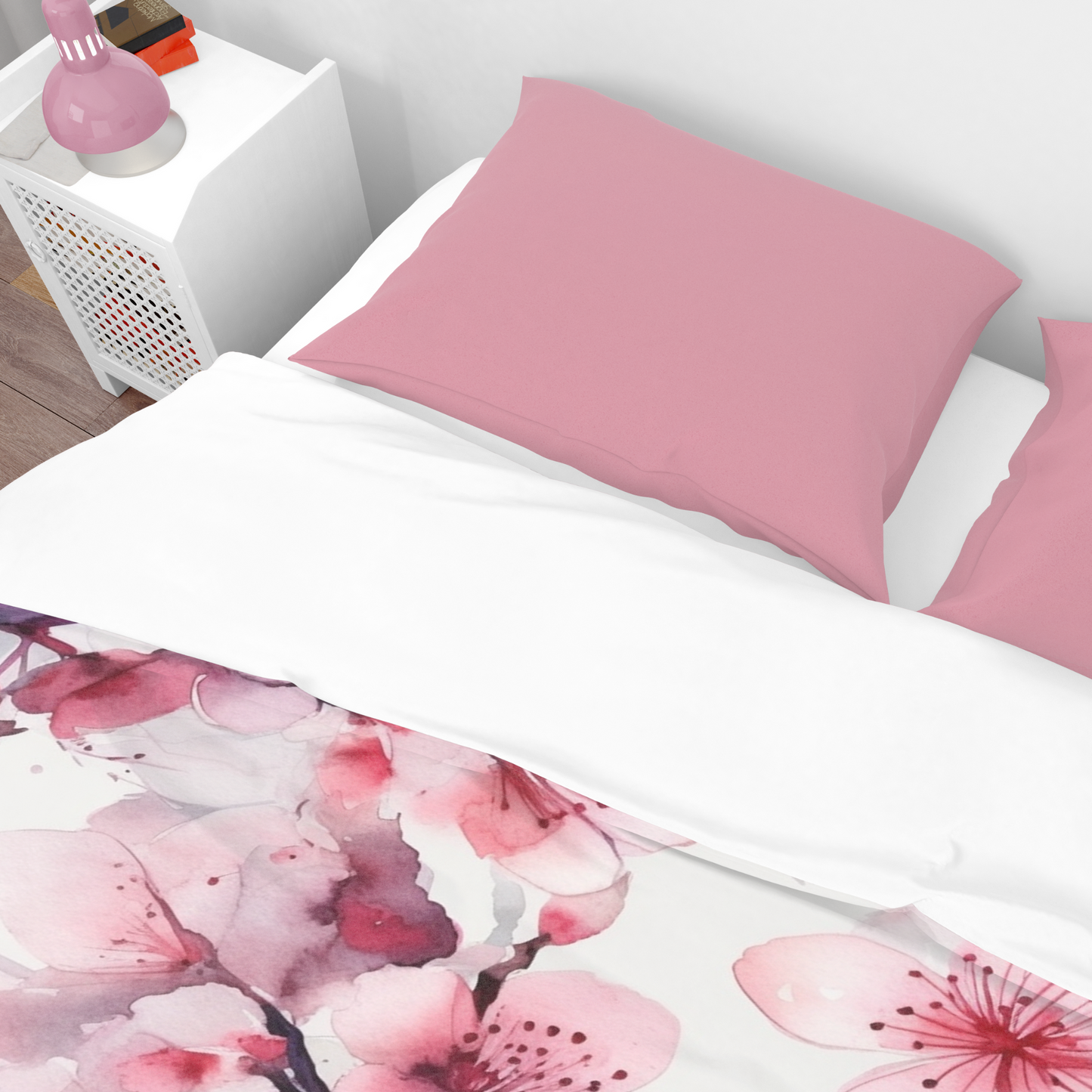 Premium Sakura Bloom Duvet Cover Collection for King, Queen, Double, Full, Twin, and Twin XL Beds