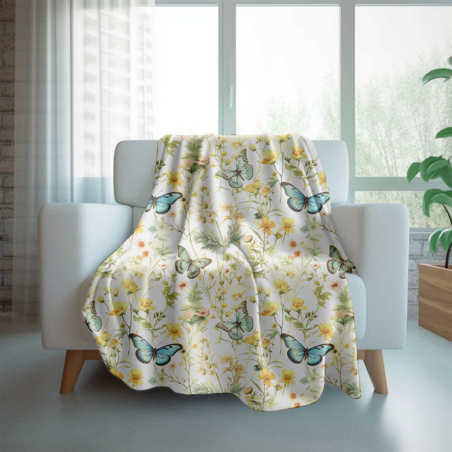 Enchanted Meadow Velveteen Plush Blanket