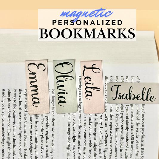 Personalized magnetic bookmarks for readers