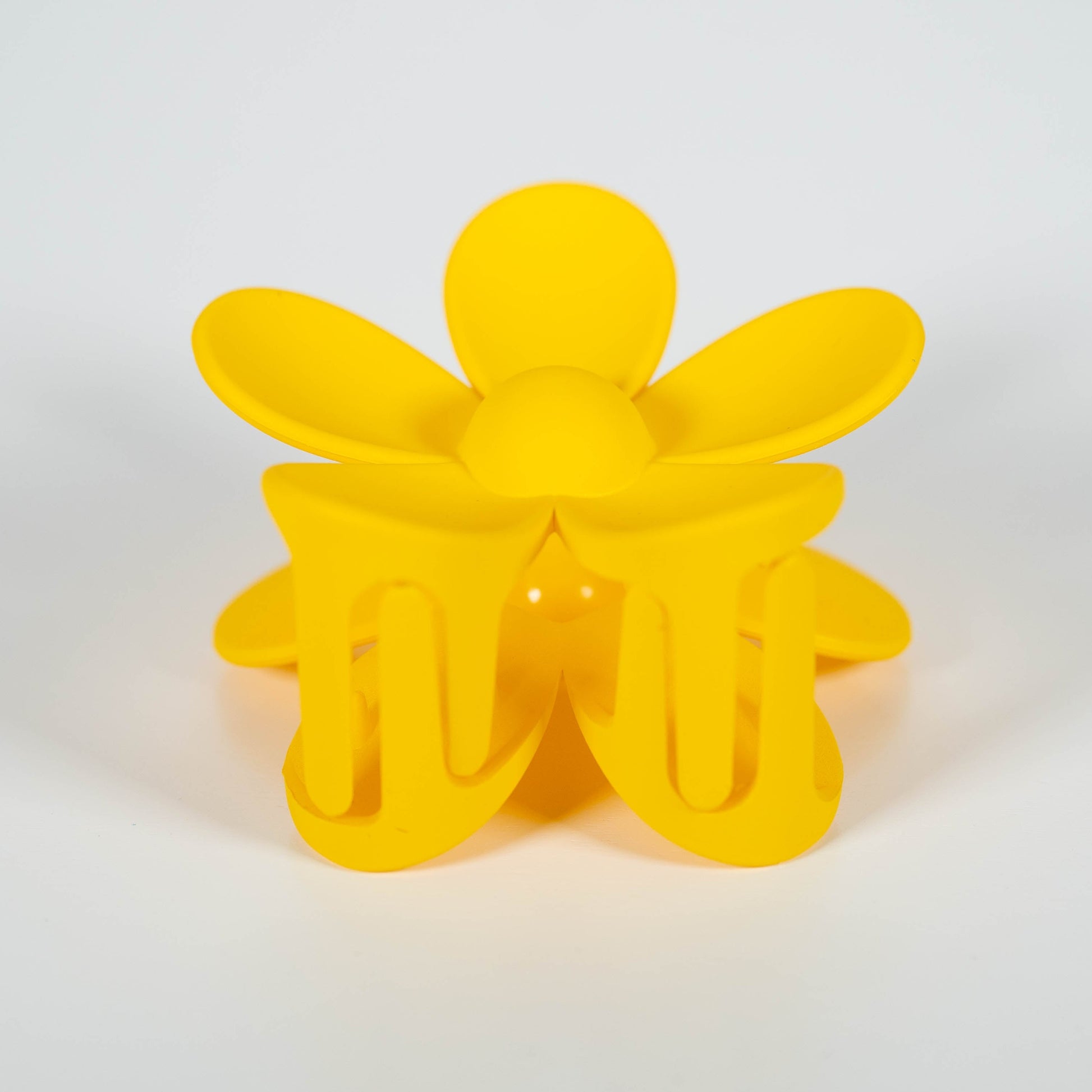 yellow flower claw clip