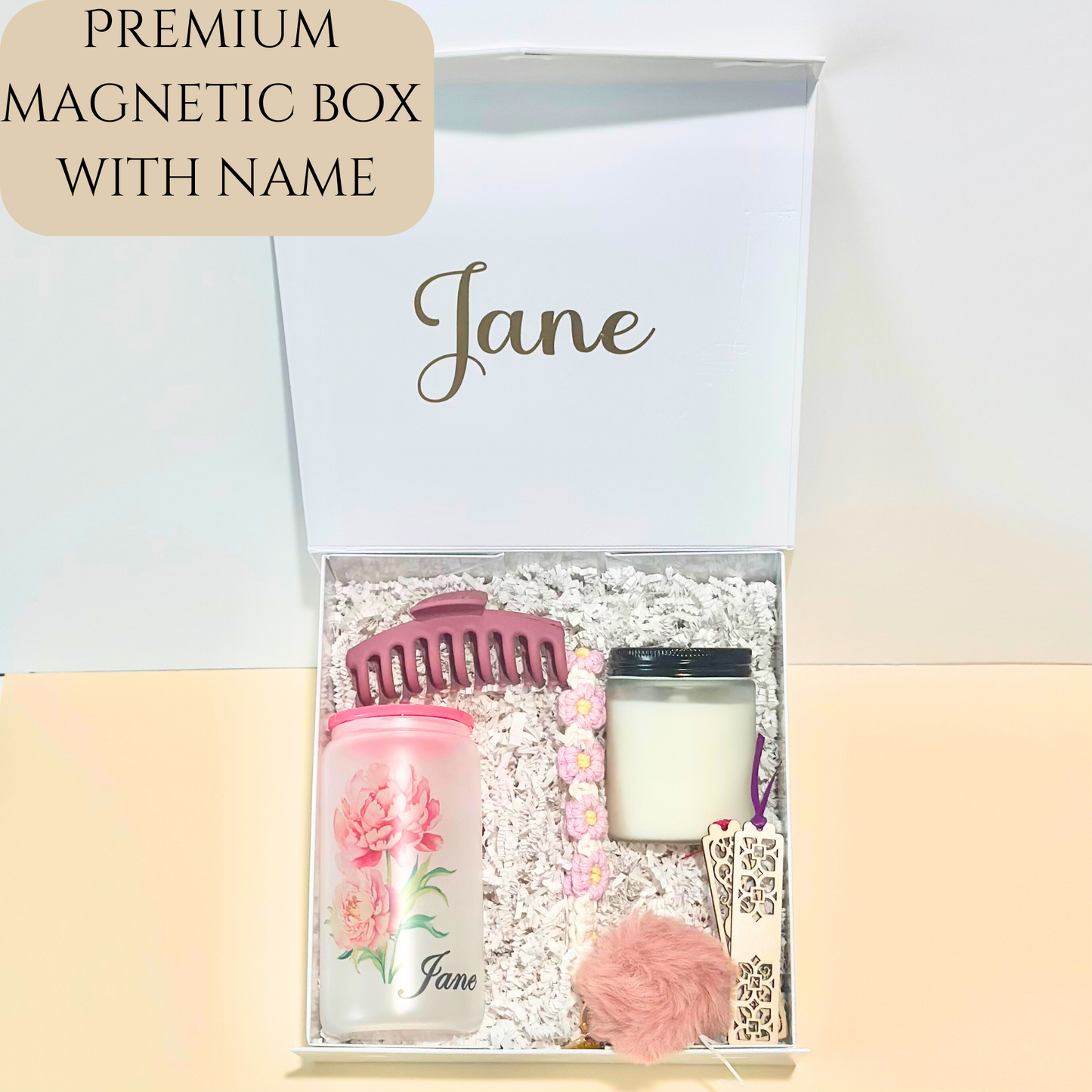 Custom Birth Flower Tumbler Gift Box